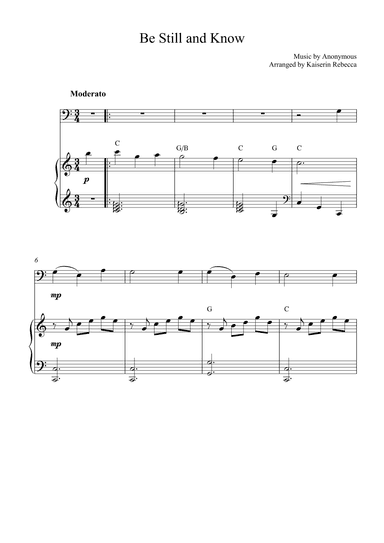 Be Still and Know (arr. Kaiserin Rebecca)