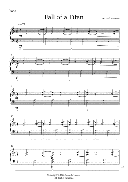 Fall of a Titan - Euphonium Solo - PIANO