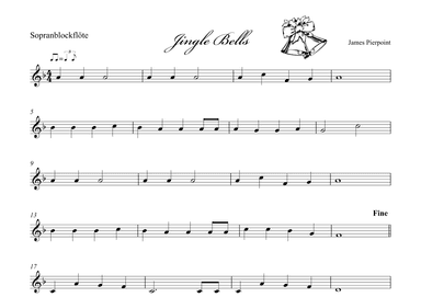 Jingle Bells - Recorder (arr. Albrecht Kuch-Weidenbrück)