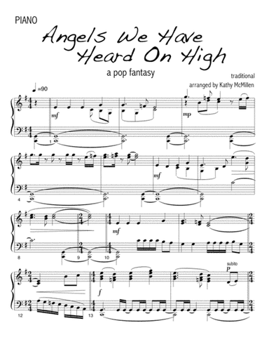 Angels We have Heard On High - a pop fantasy (arr. Kathy McMillen)