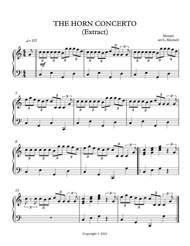 THE HORN CONCERTO (arr. Lee Mitchell)