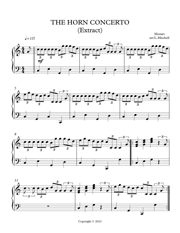 THE HORN CONCERTO (arr. Lee Mitchell)