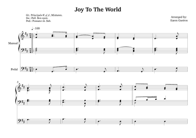 Joy To The World (arr. Karen Gueiros)