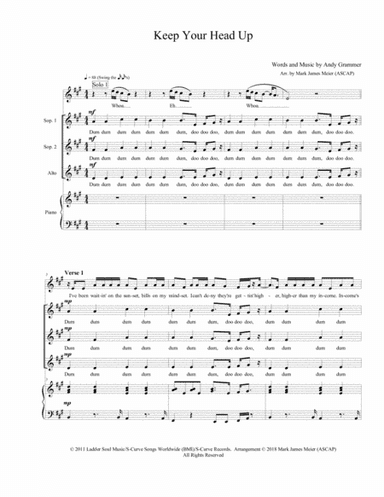 Keep Your Head Up (arr. Mark James Meier (ASCAP))