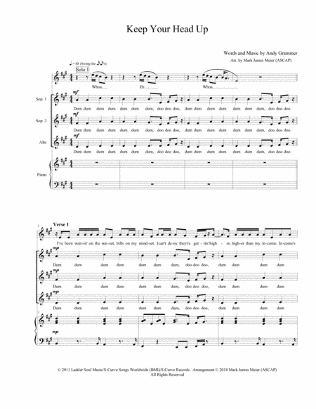 Keep Your Head Up (arr. Mark James Meier (ASCAP))