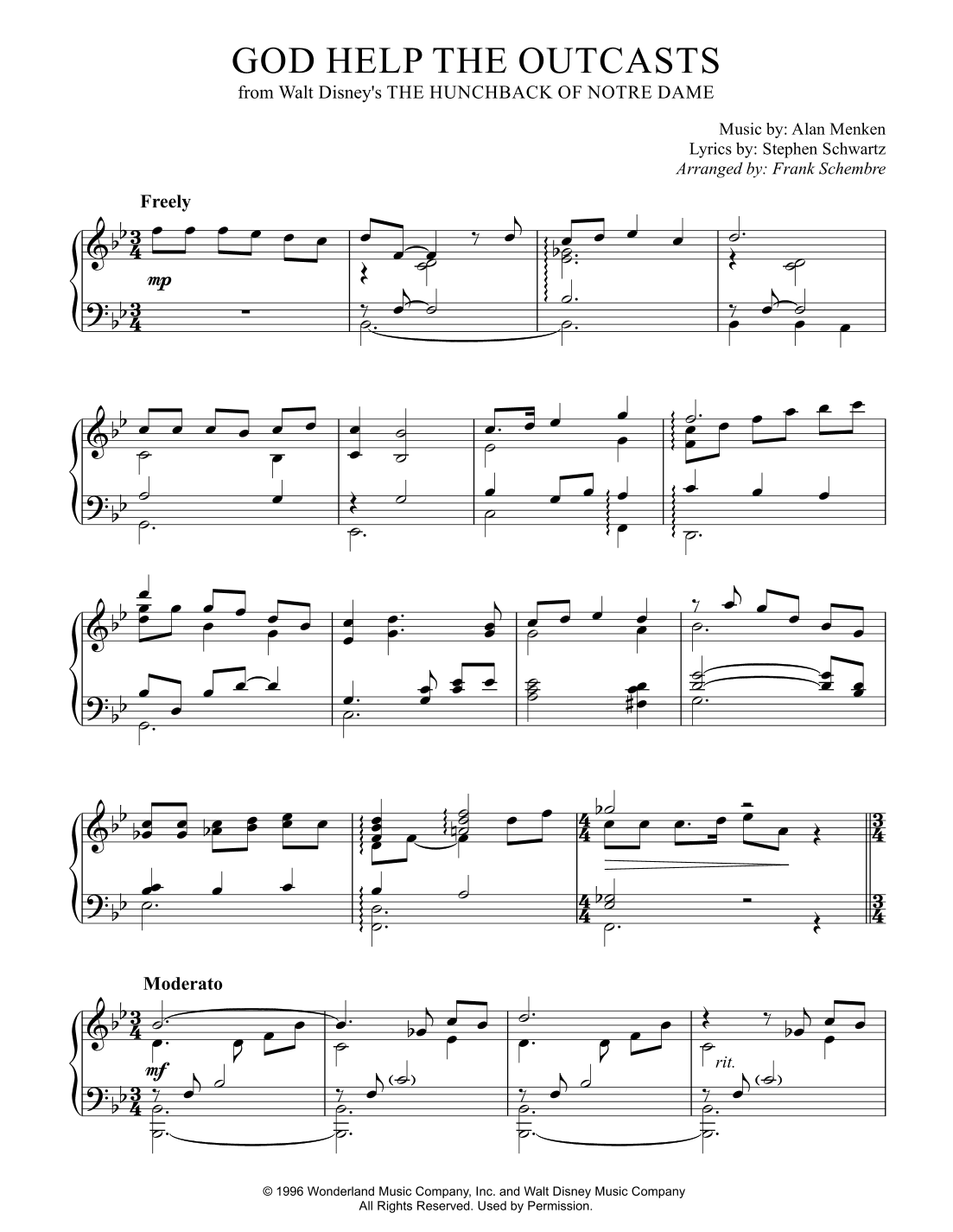 God Help The Outcasts (arr. Frank Schembre)