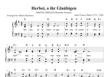 Herbei, o ihr Glaübigen (arr. Arranged by Oleksii Bazhenov)
