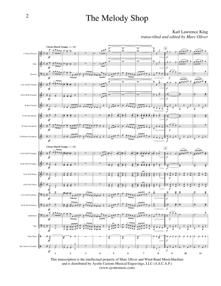 The Melody Shop (arr. Marc Oliver)