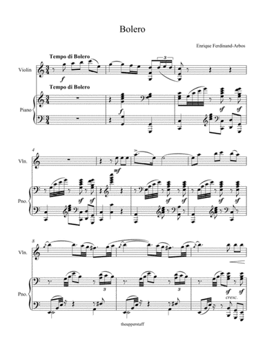 Bolero (arr. Nick Lacanski)