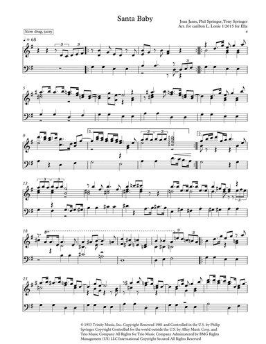 Santa Baby (arr. Lisa Lonie)