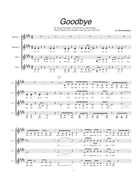 Goodbye (arr. Bsharpe Music)