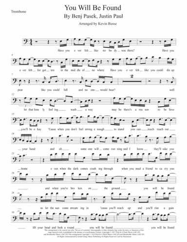 You Will Be Found (arr. Kevin Busse)