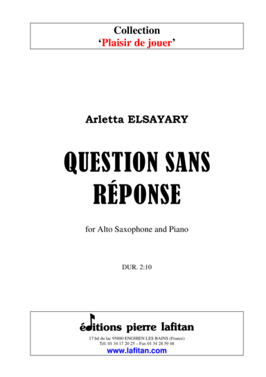 QUESTION SANS RÉPONSE