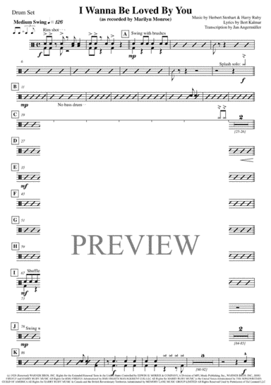 I Wanna Be Loved By You  from GOOD BOY (arr. Jan Angermüller)