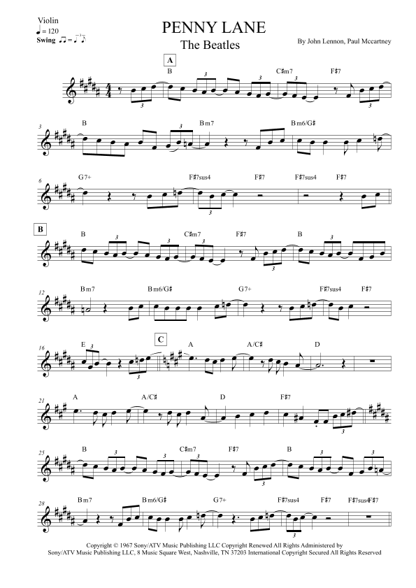 Penny Lane (arr. Leo Silva)