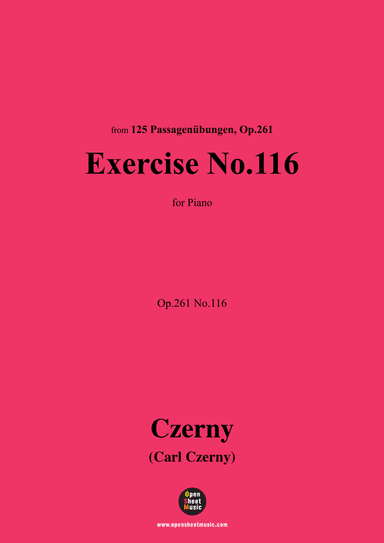 C. Czerny-Exercise No.116,Op.261 No.116 (arr. OSM Press)