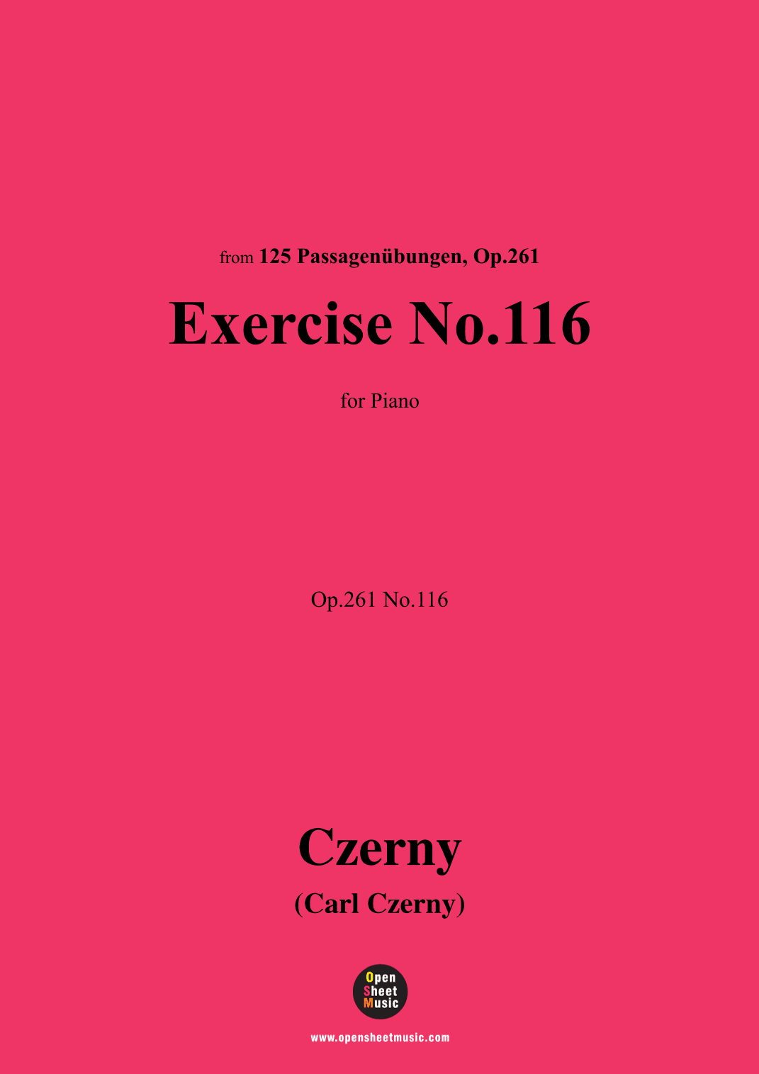 C. Czerny-Exercise No.116,Op.261 No.116 (arr. OSM Press)