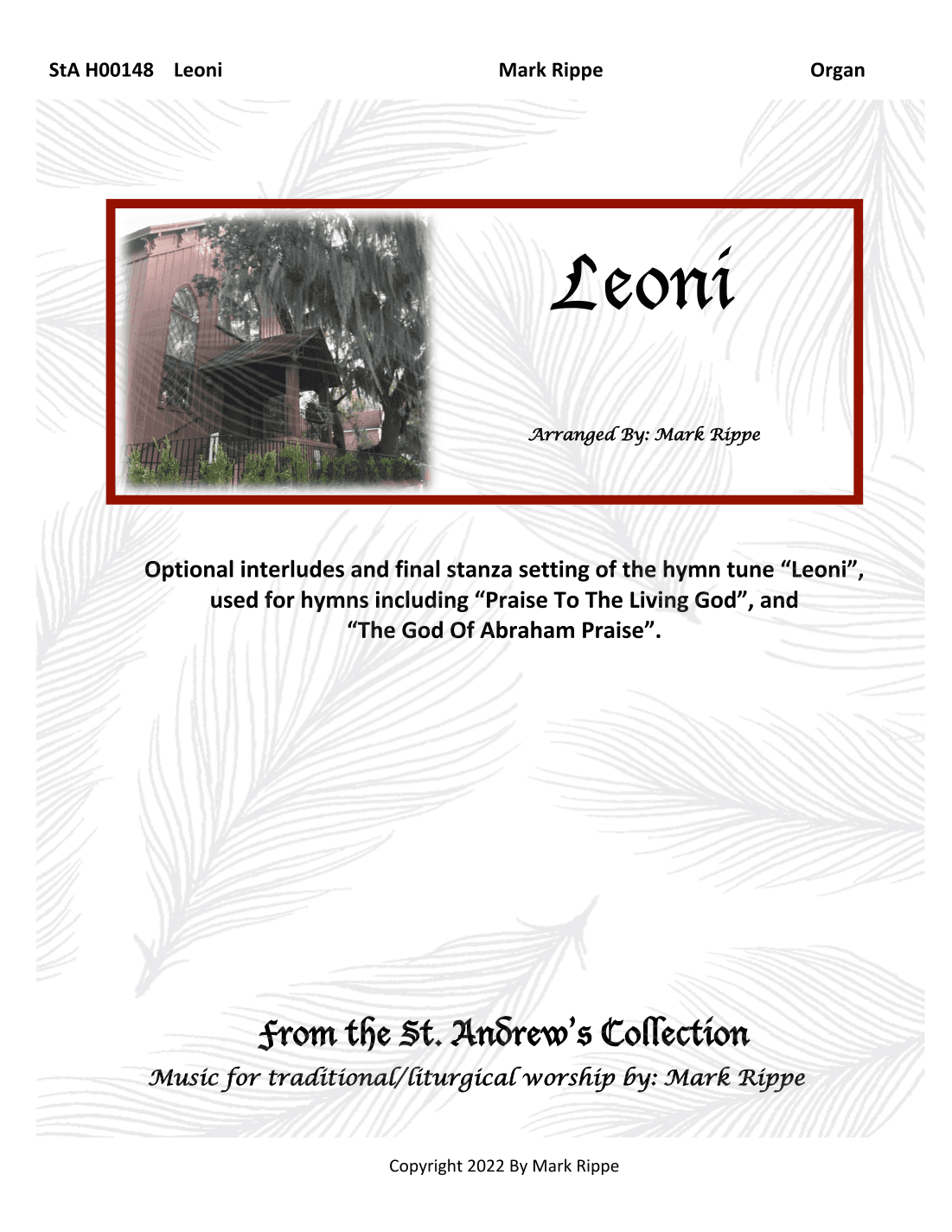 Leoni (The God Of Abraham Praise)  StA H00148 (arr. Mark Rippe)