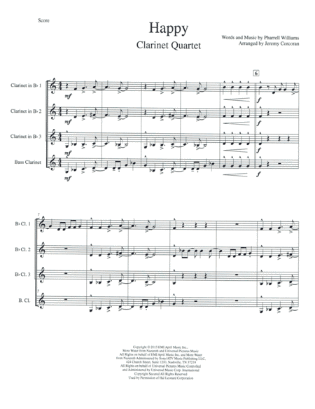 Happy (arr. Jeremy Corcoran)