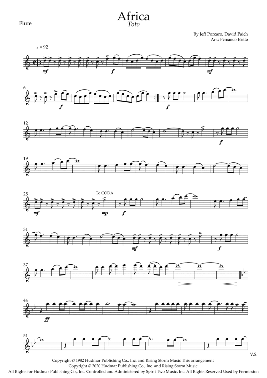 Africa (arr. Fernando Britto)