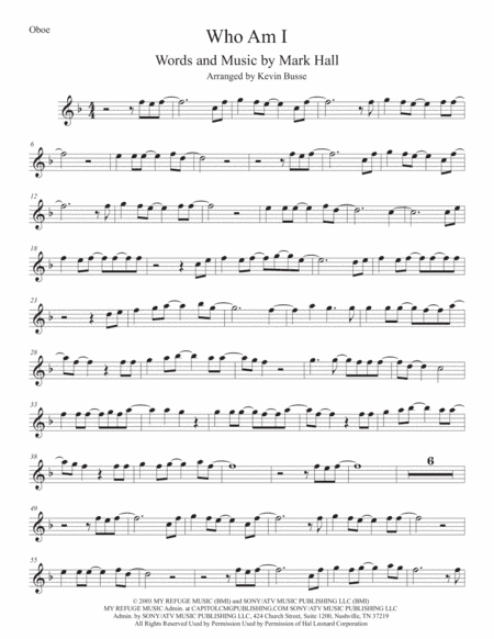 Who Am I (arr. Kevin Busse)