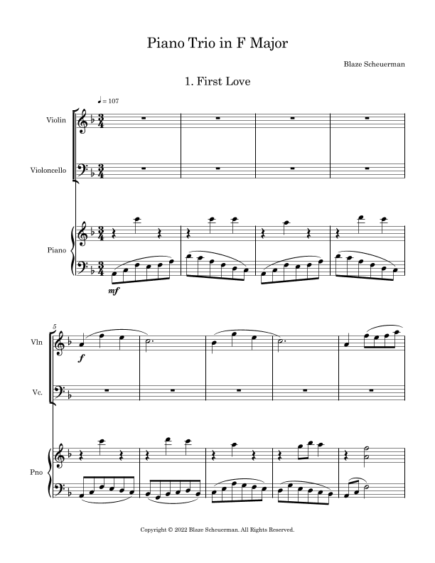 First Love - 1st Movement