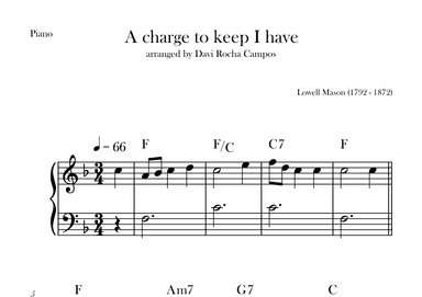A charge to keep I have (arr. Davi Rocha Campos)
