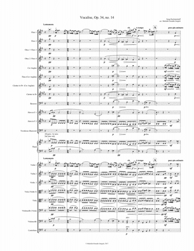 Rachmaninoff - Vocalise  (flex orchestra ensemble) (arr. Michelle Grondin Gergich)