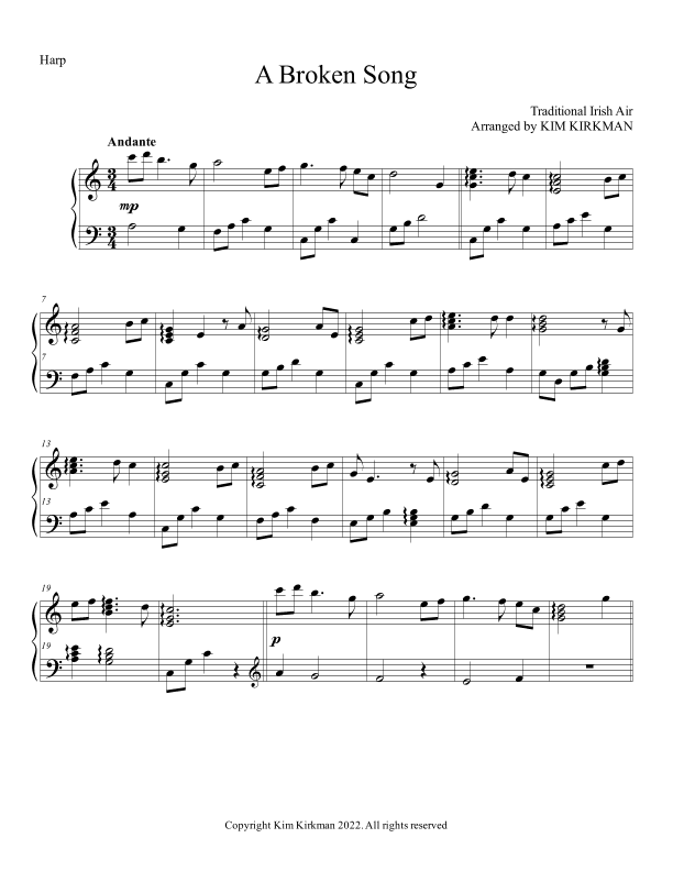 A Broken Song (arr. Kim Kirkman)