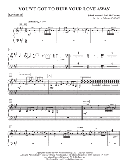 You've Got To Hide Your Love Away (arr. Kevin Robison)