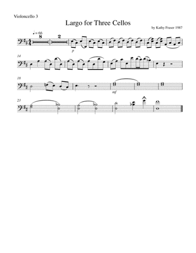 Largo for Three Cellos