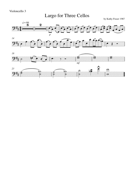 Largo for Three Cellos