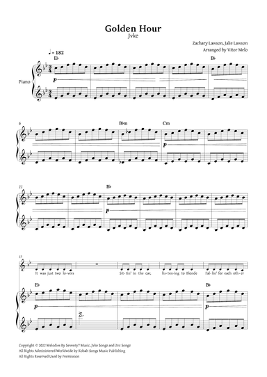 Golden Hour (arr. Vitor Melo)