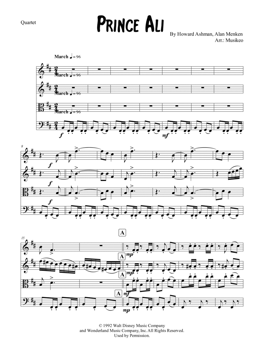 Prince Ali (arr. Musikeo)