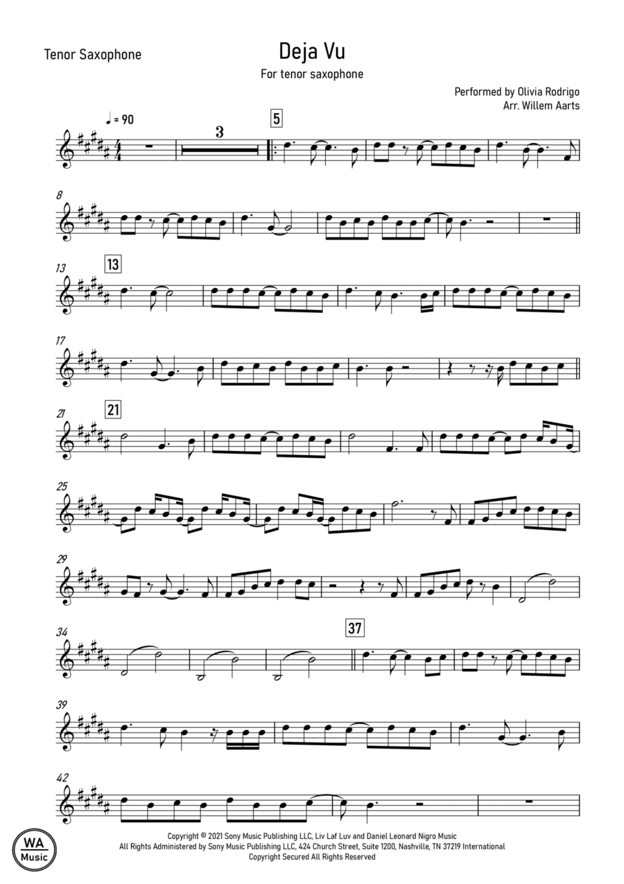Deja Vu (arr. Willem Aarts)