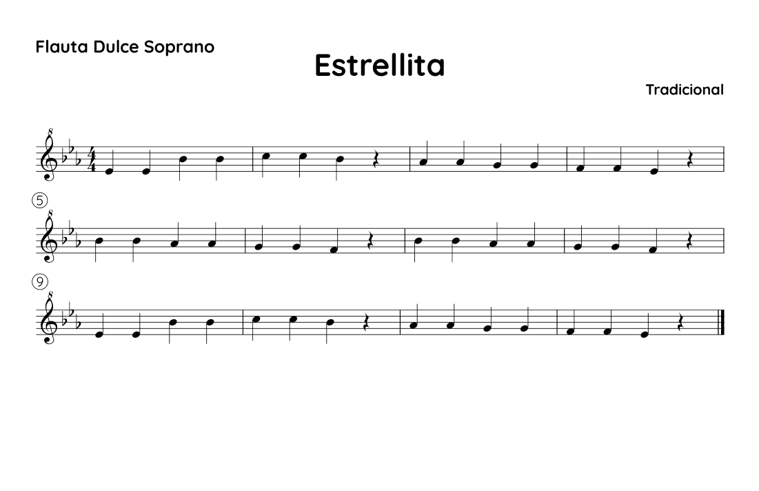 Estrellita - Eb (arr. SUZUME)