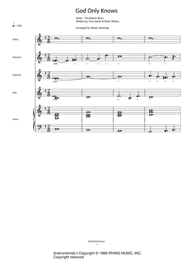 God Only Knows (arr. Sarah Jennings)