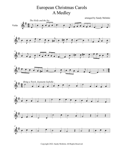 European Christmas Carols (arr. Sandy McIntire)