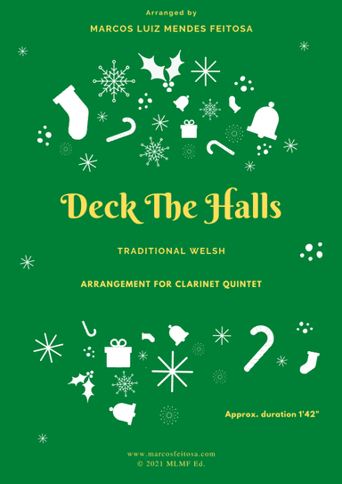 Deck The Halls - Clarinet Quintet (arr. MARCOS LUIZ MENDES FEITOSA)