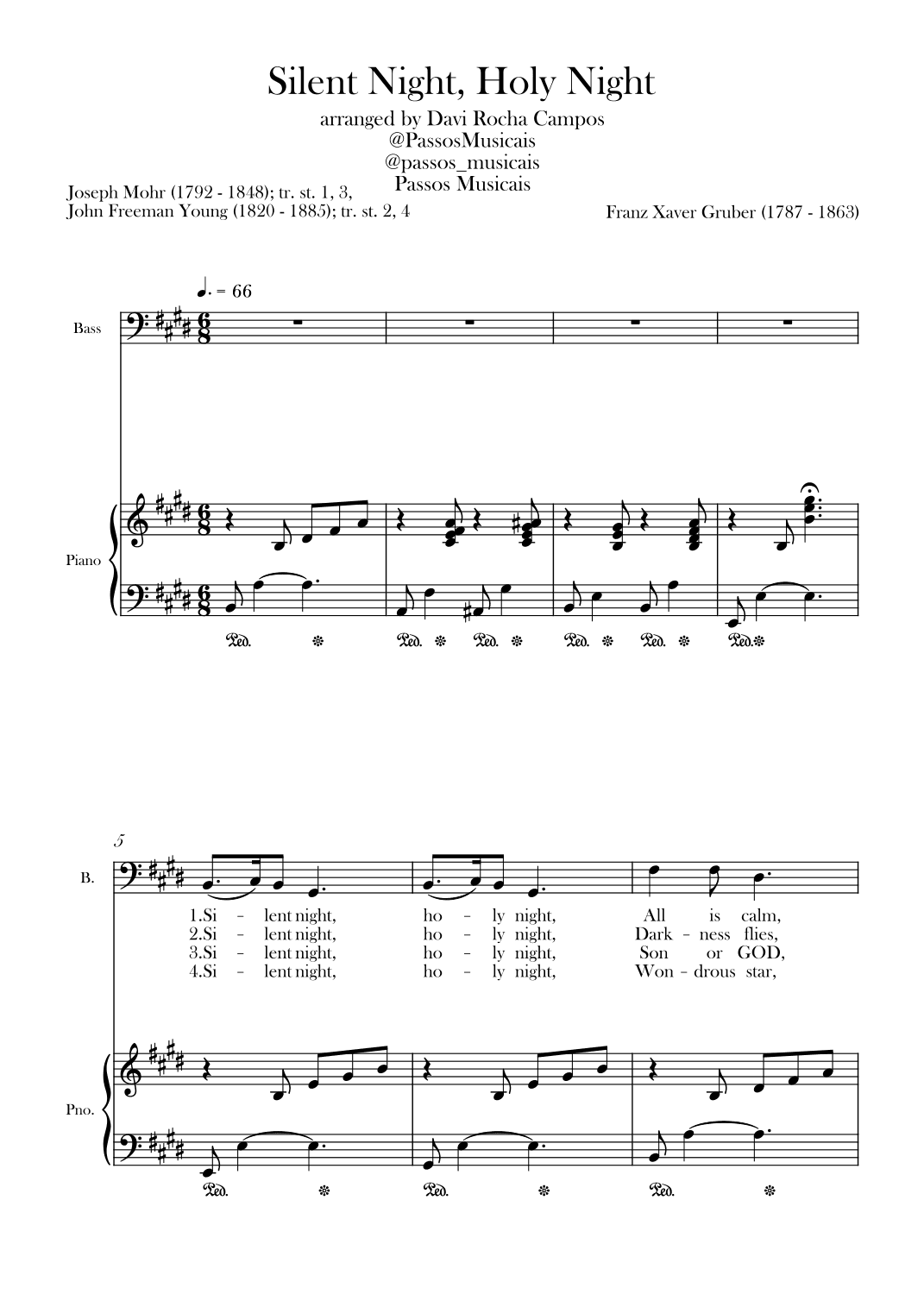 Silent Night, Holy Night (arr. Davi Rocha Campos)
