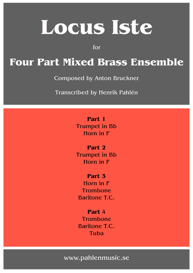 Locus Iste for Brass Ensemble (arr. Henrik Pahlen)