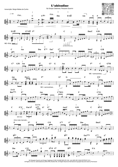 L'abitudine (arr. Piano)