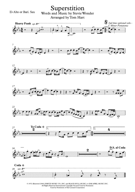 Superstition (arr. Tom Hart)