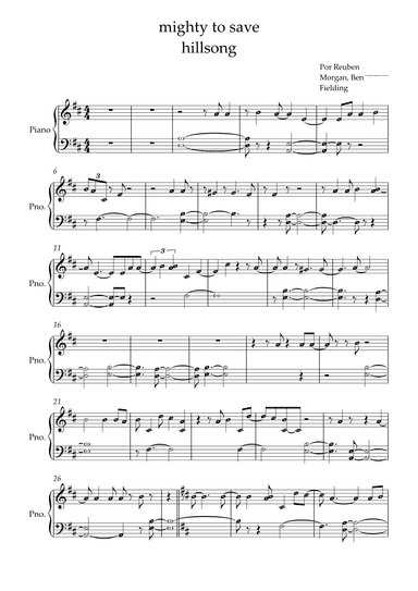 Mighty To Save (arr. by ezequiel)