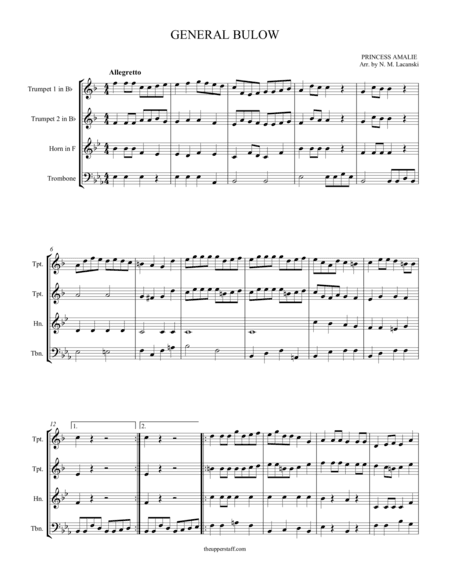 General Bulow (Easy) (arr. Nick Lacanski)