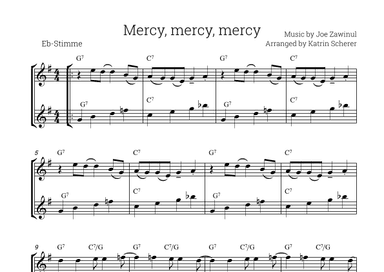 Mercy, Mercy, Mercy (arr. Katrin Scherer)