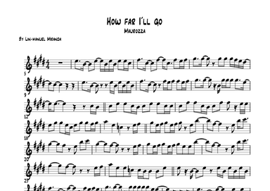 How Far I'll Go (arr. Maurozza)
