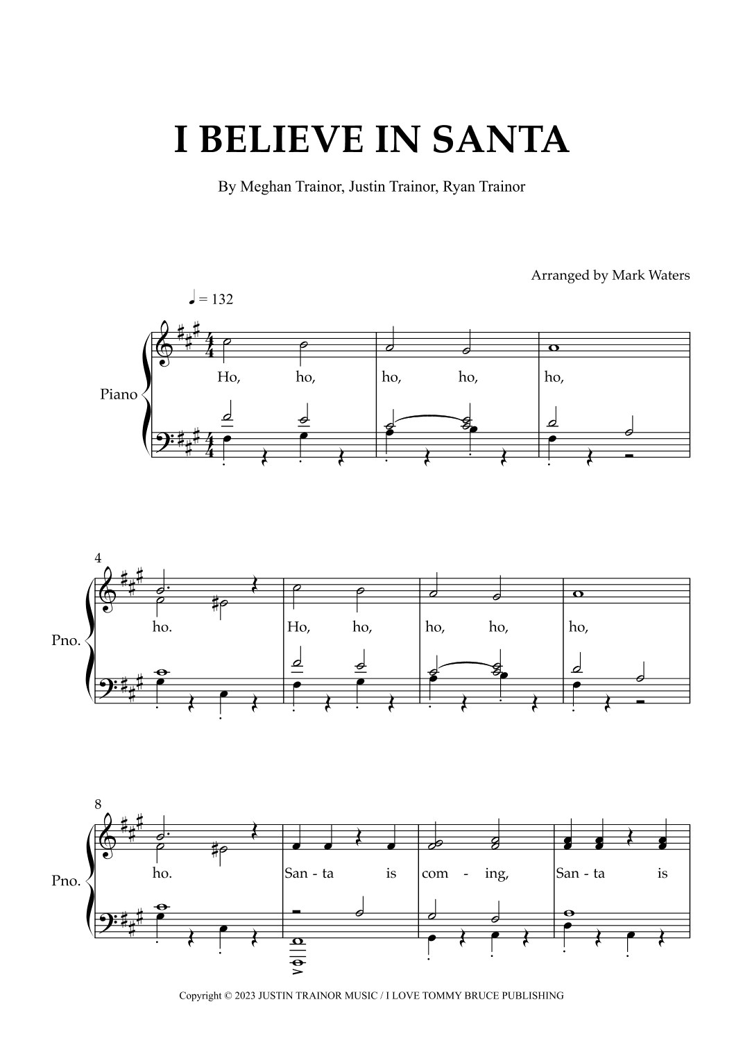 I Believe In Santa (arr. Mark Waters)