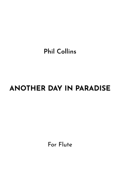 Another Day In Paradise (arr. Jireh J.)