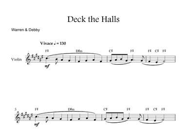Deck the Halls (arr. Warren & Debby)